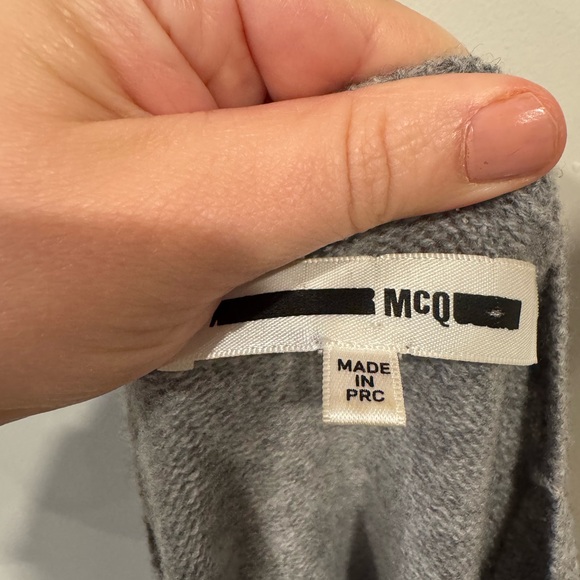 McQ by Alexander McQueen Wool Cold Shoulder Sweater - Picture 6 of 10